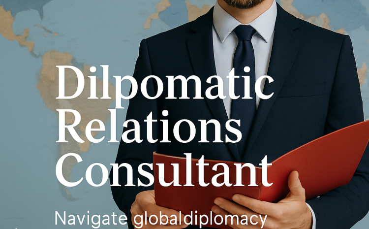  Diplomatic Relations Consultant: A Vital Asset in Global Strategy